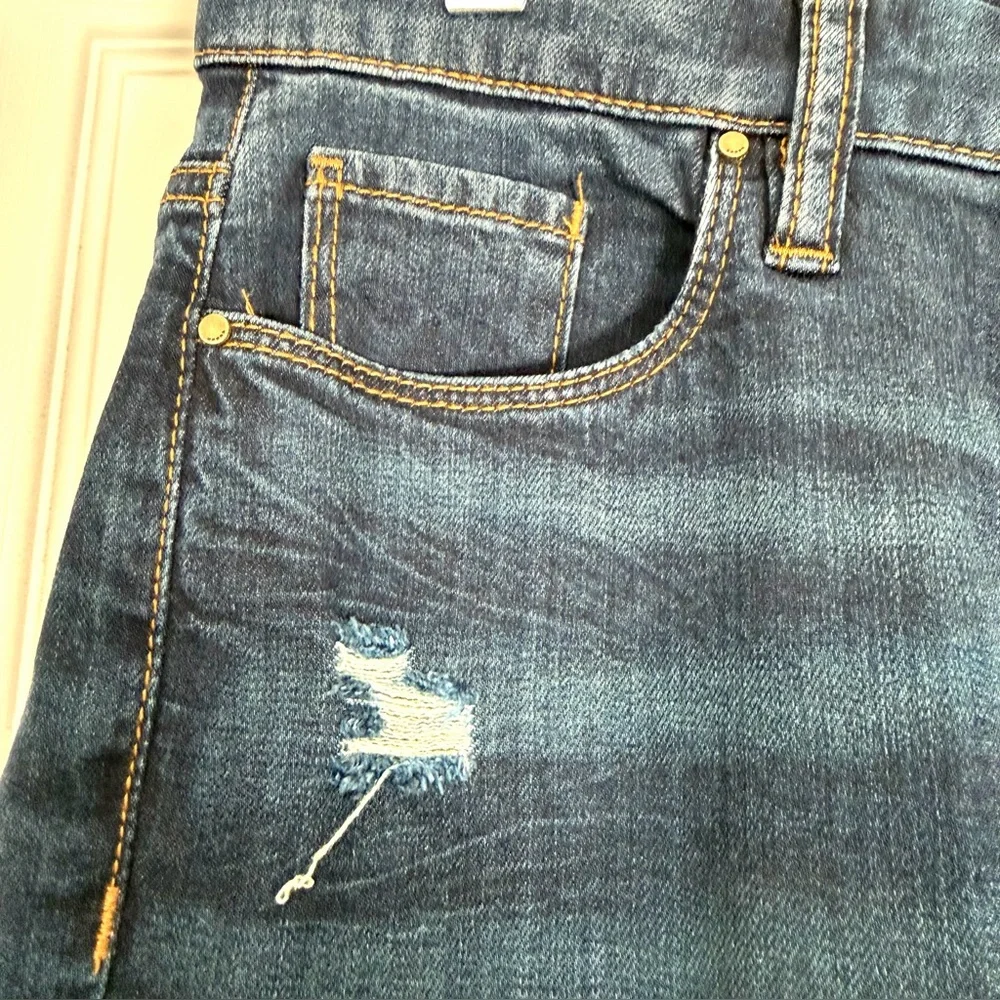 Blank NYC Dark Blue ripped Low Rise Skinny Jeans Size Women’s 25